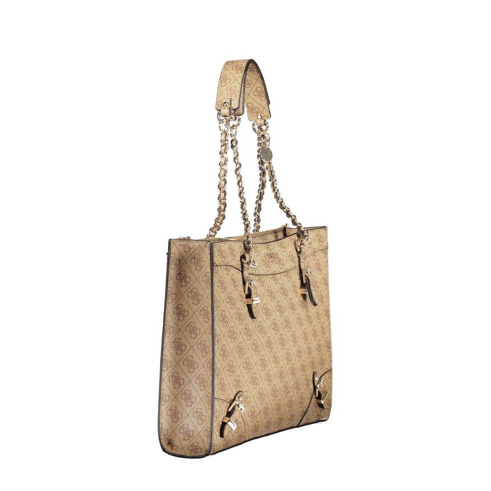 Guess Jeans Beige Polyethylene Handbag - Hilstor