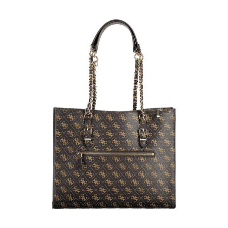 Guess Jeans Brown Polyethylene Handbag - Hilstor