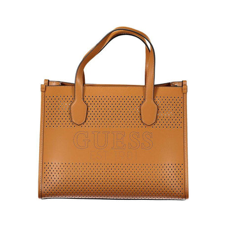 Guess Jeans Brown Polyethylene Handbag - Hilstor