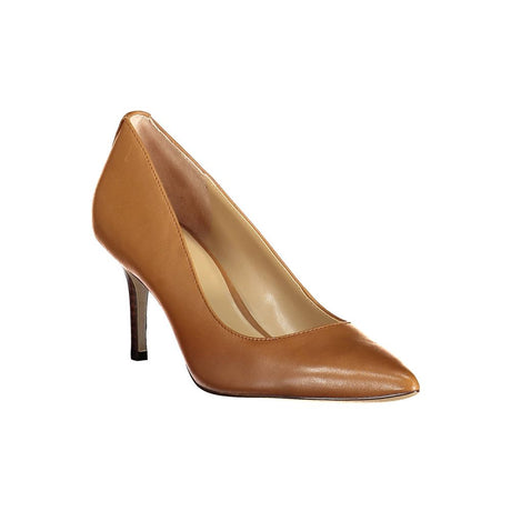 Ralph Lauren Brown Leather Flat Shoe