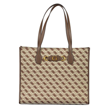 Guess Jeans Brown Polyester Handbag - Hilstor