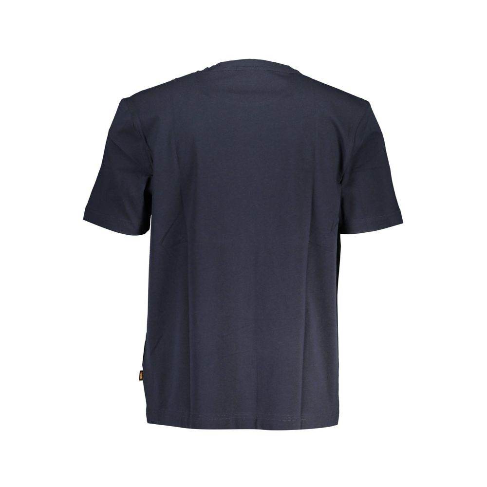 Hugo Boss Blue Cotton T-Shirt - Hilstor