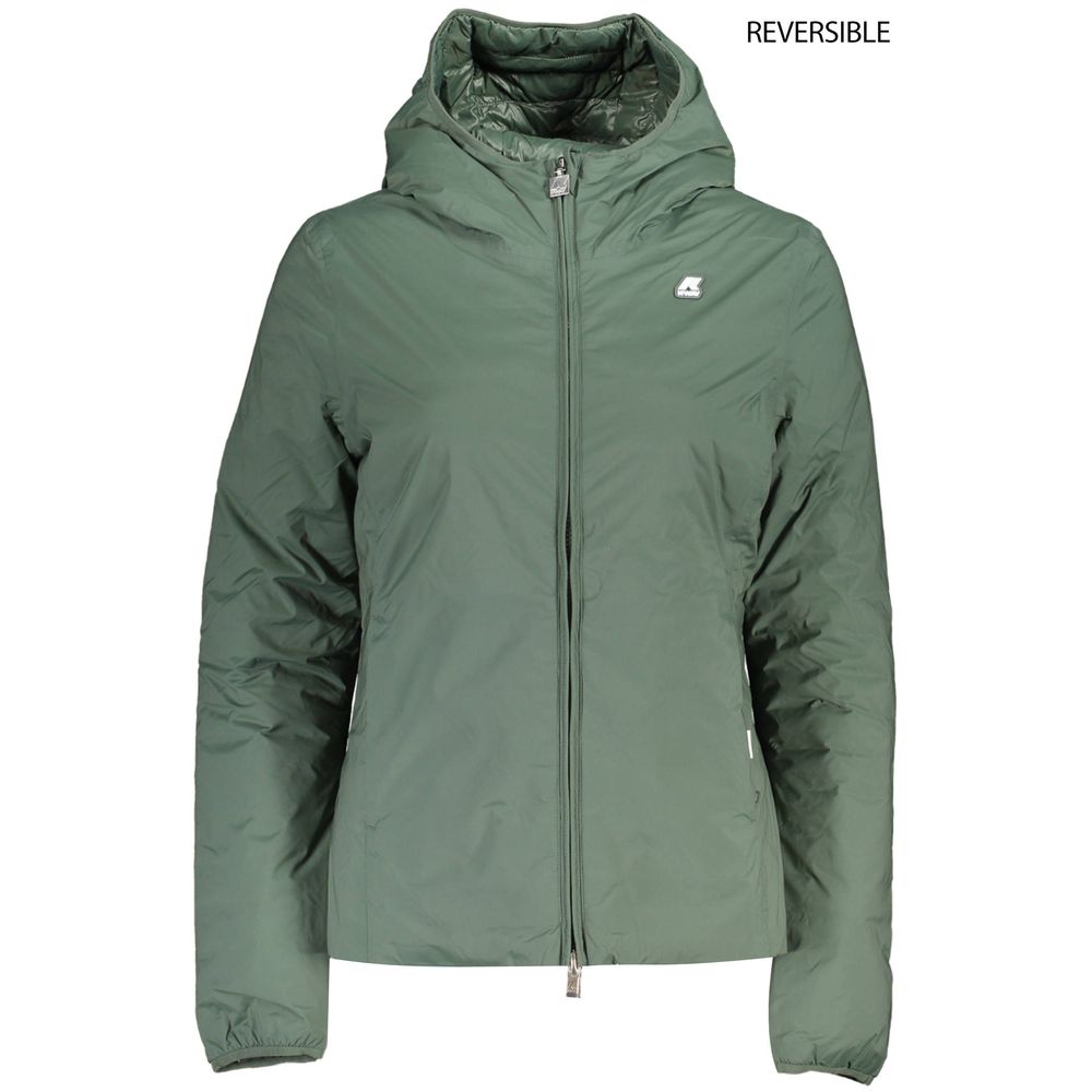 K-WAY Green Spandex Jackets & Coat