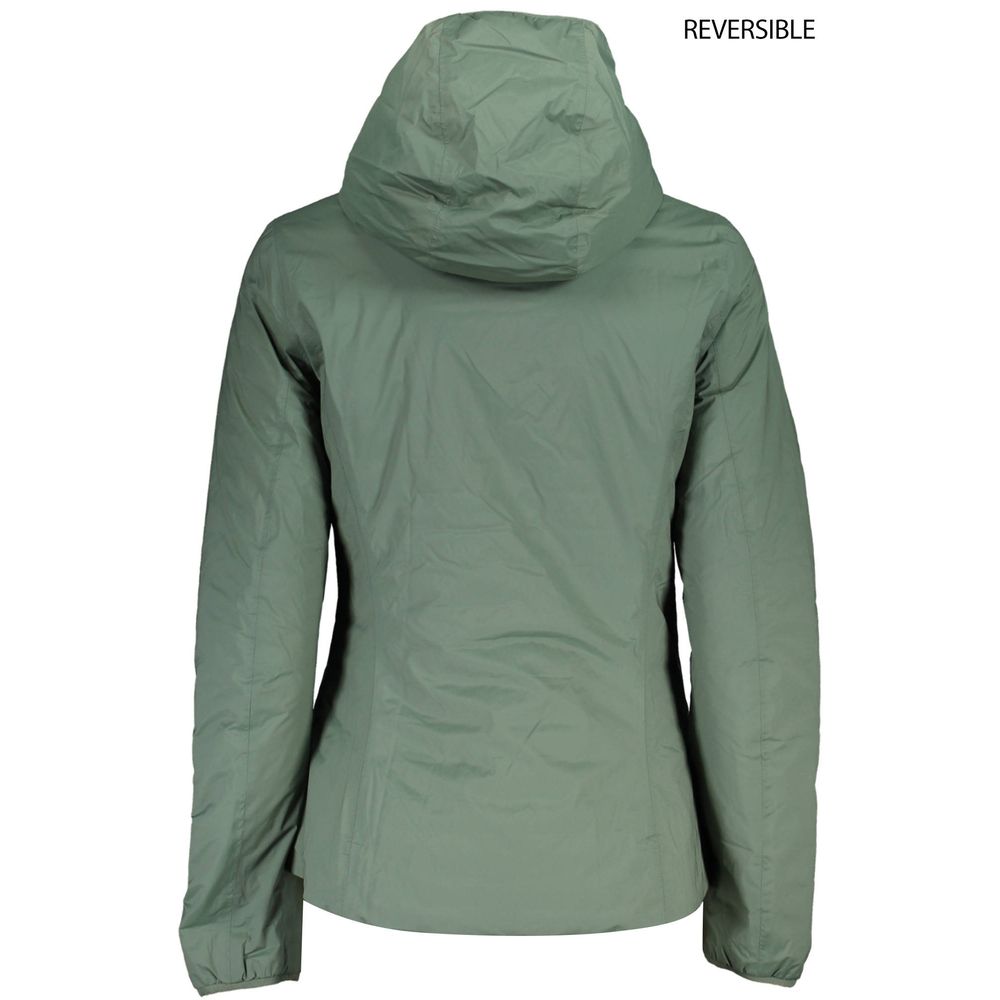 K-WAY Green Spandex Jackets & Coat