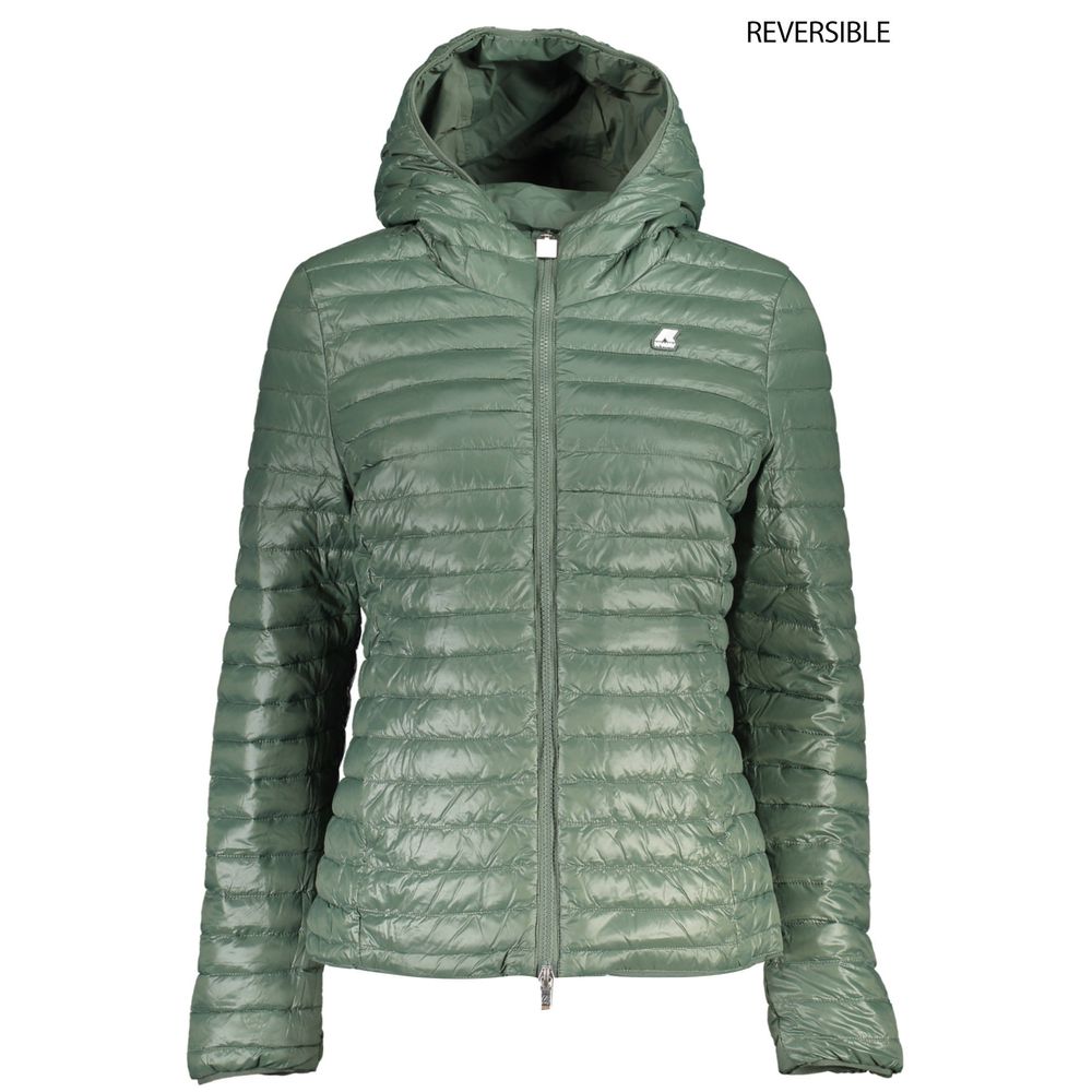 K-WAY Green Spandex Jackets & Coat