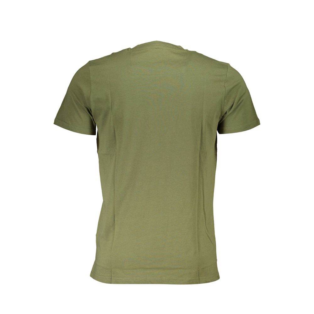 Cavalli Class Green Cotton T-Shirt - Hilstor