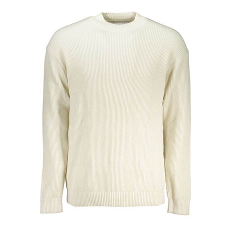 Calvin Klein White Cotton Sweater - Hilstor