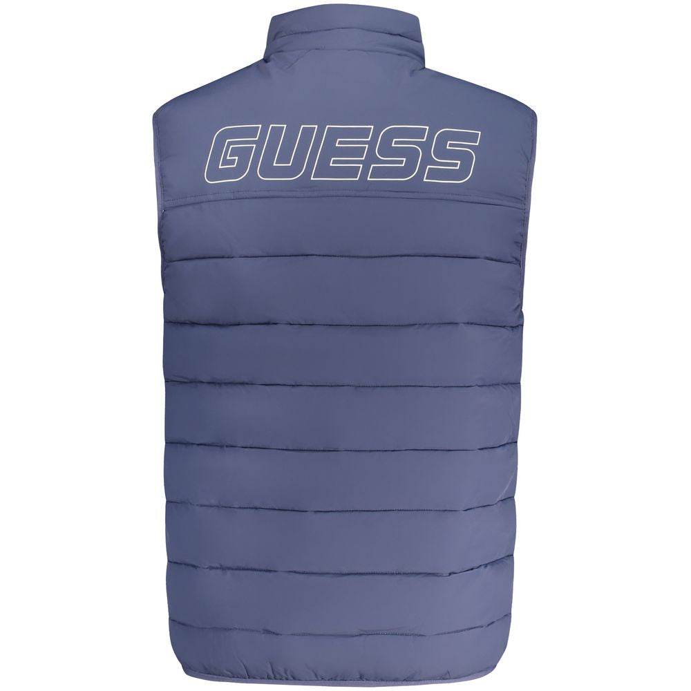 Guess Jeans Blue Spandex Men Jacket - Hilstor