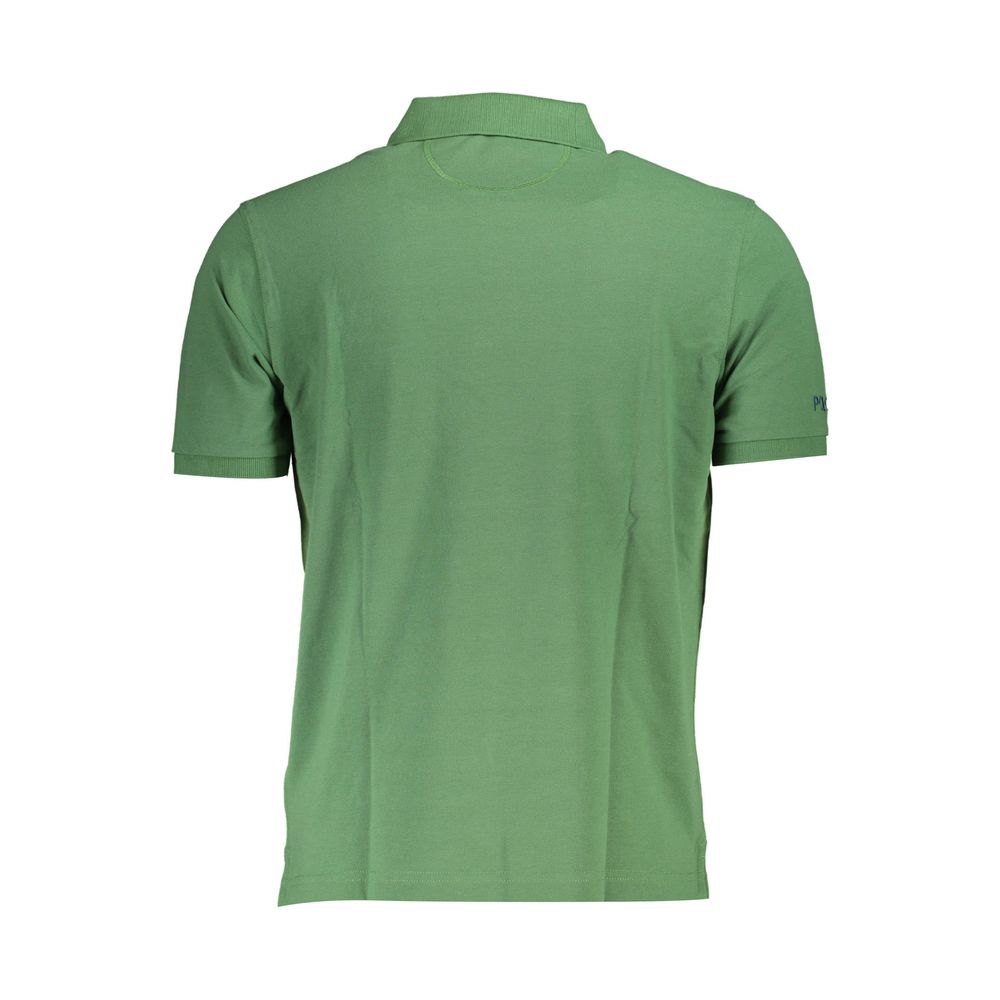 La Martina Green Cotton Polo Shirt