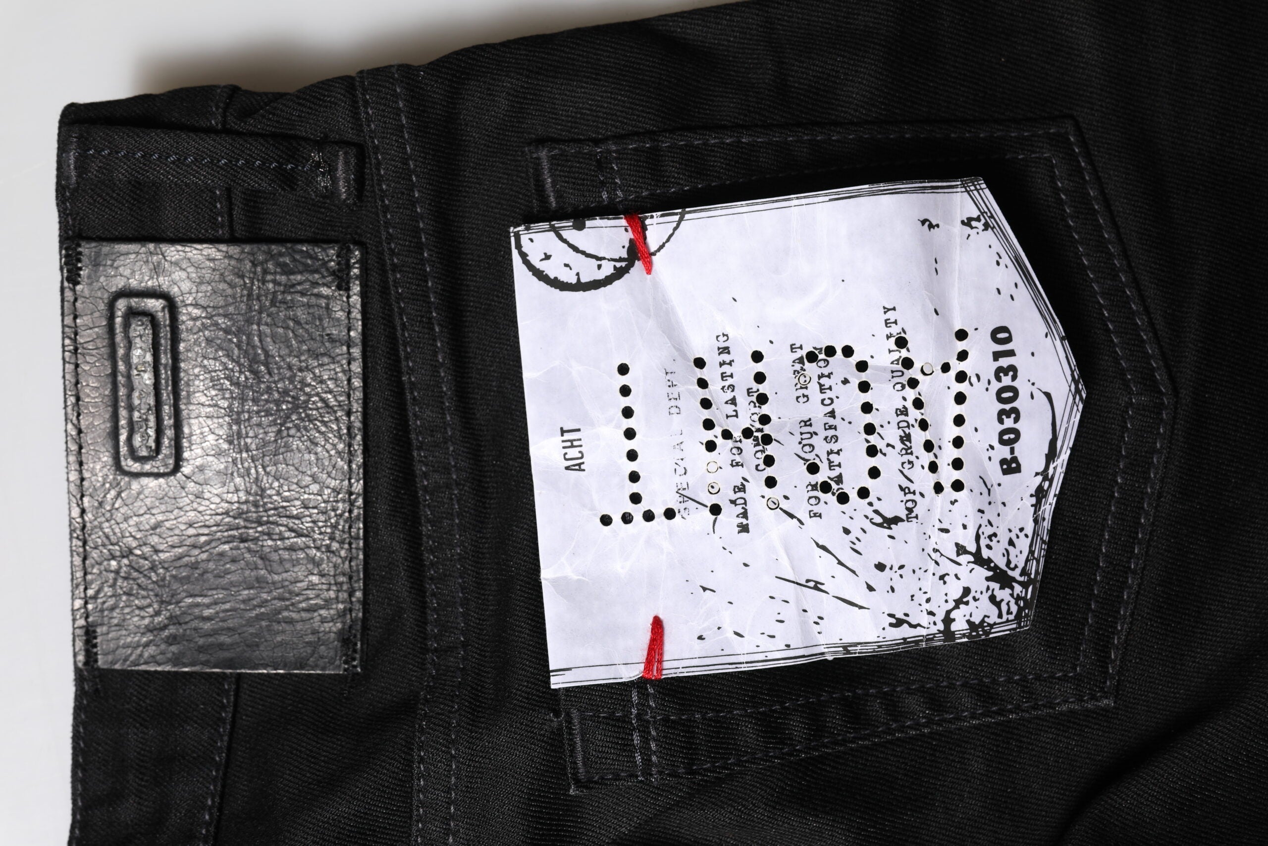 Sorte bomulds slim fit denim lavtaljede denimjeans