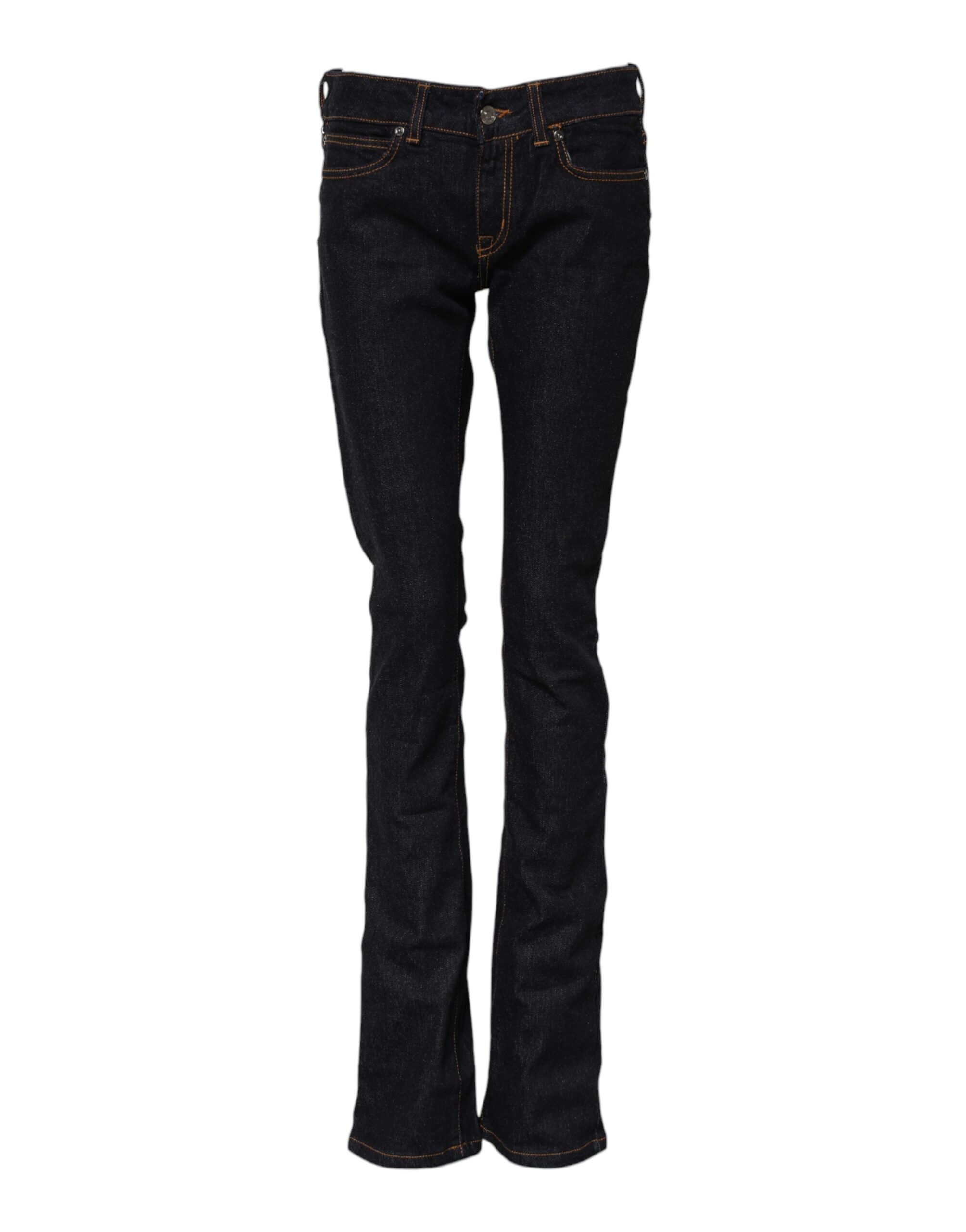 GF Ferre mørkeblå bomulds skinny denimjeans med mellemhøj talje