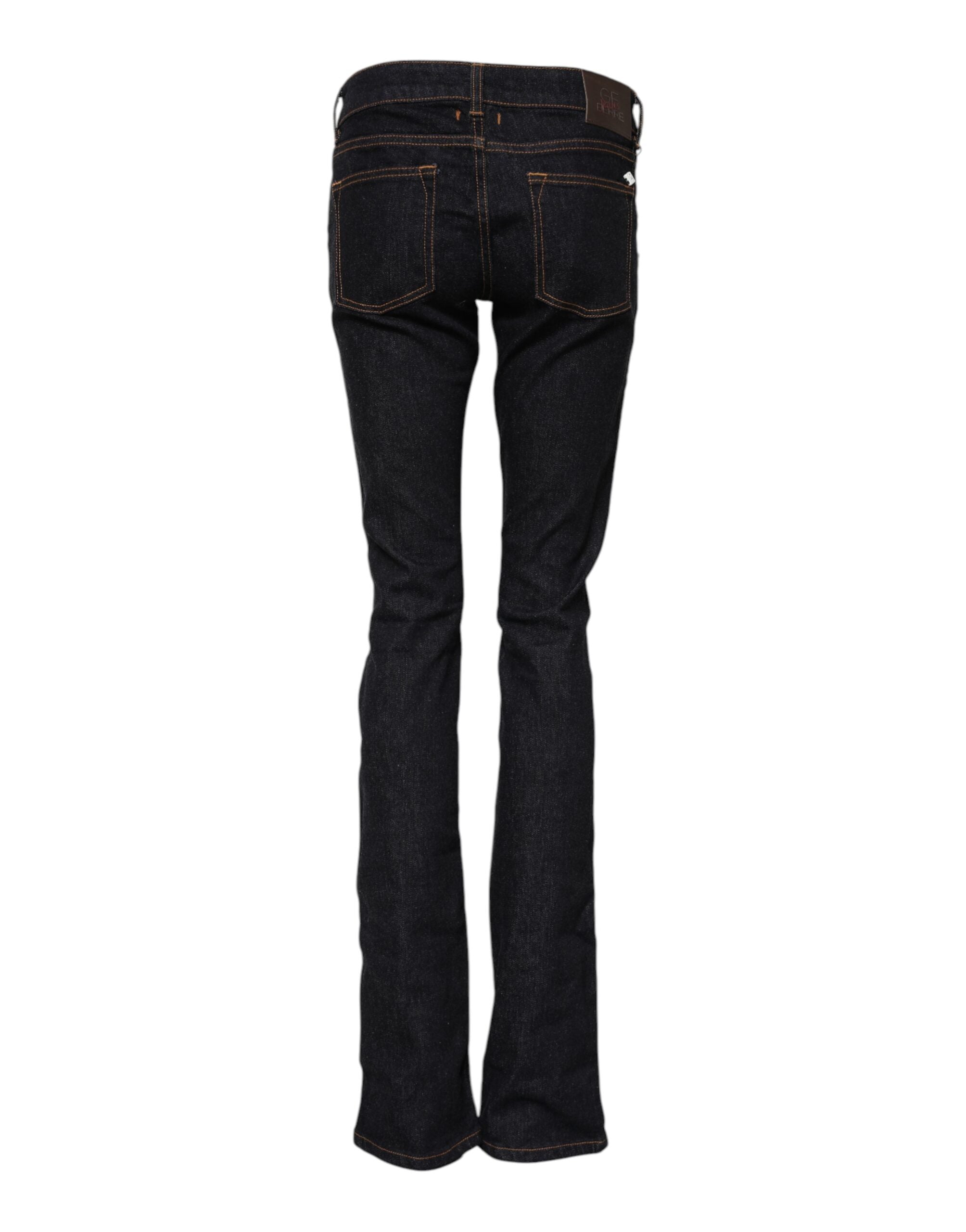 GF Ferre mørkeblå bomulds skinny denimjeans med mellemhøj talje