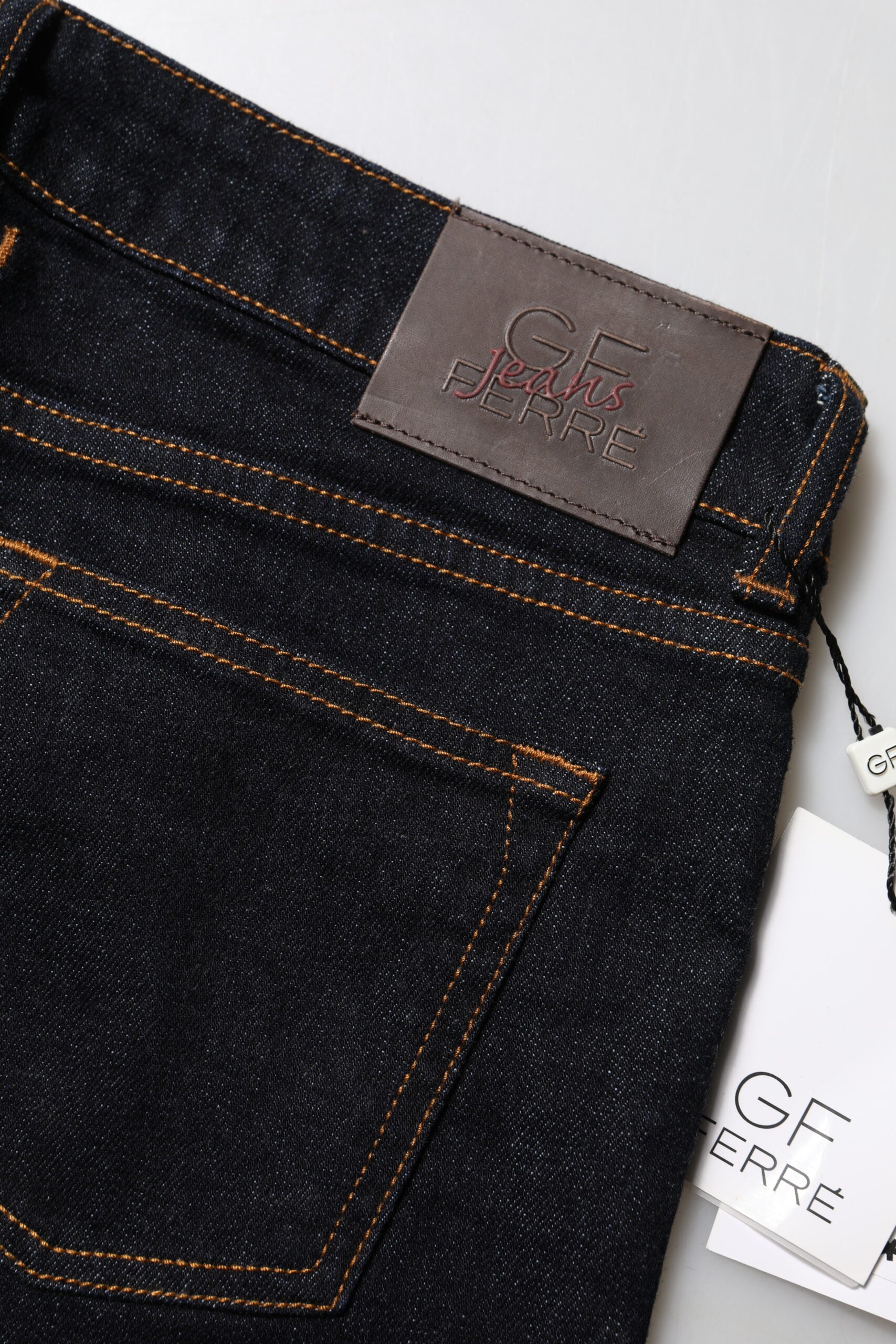 GF Ferre mørkeblå bomulds skinny denimjeans med mellemhøj talje