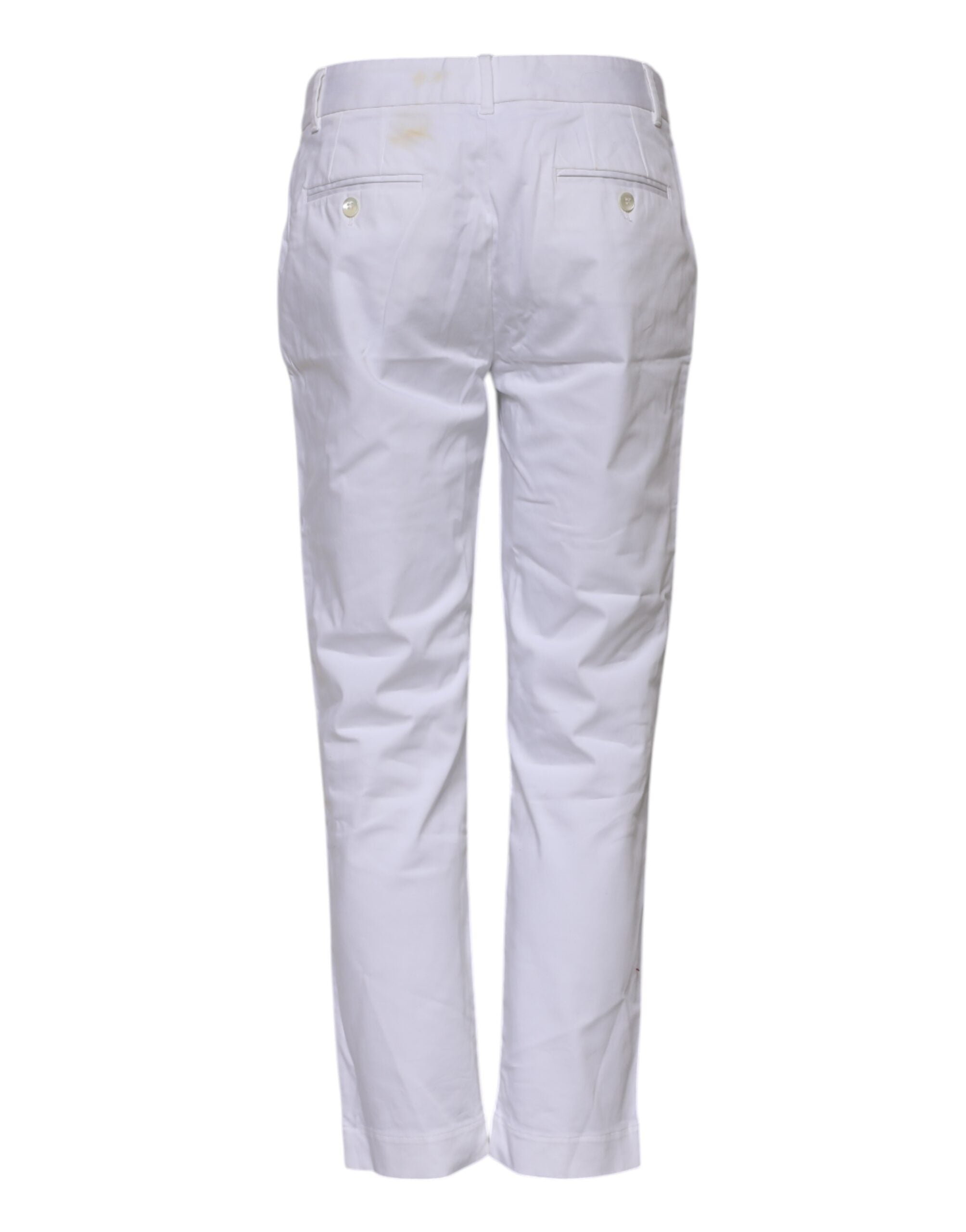 Dolce &amp; Gabbana Hvide Bomuldsstretchjeans med Mellem Talje