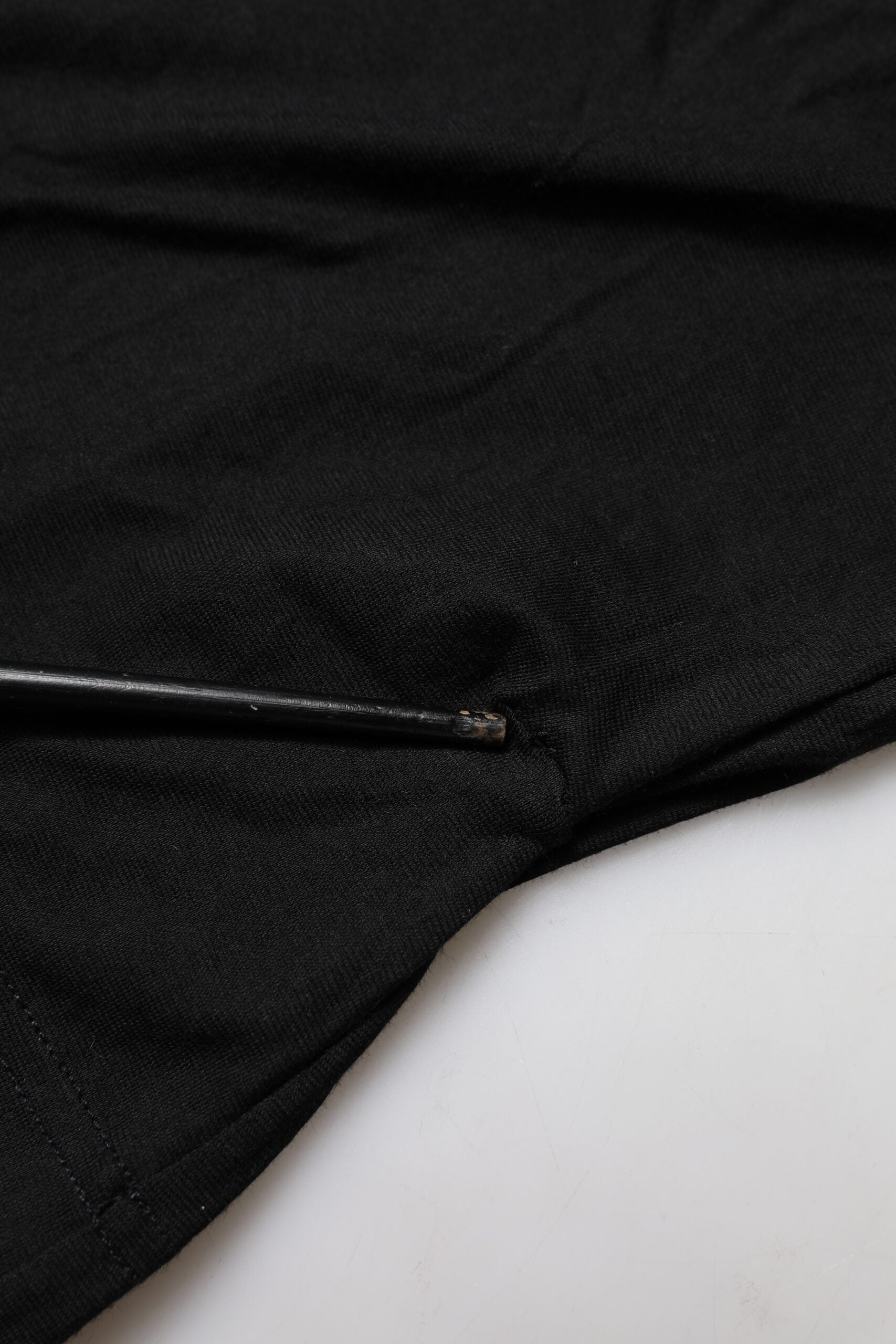 Dolce &amp; Gabbana Sort bomulds-T-shirt med korte ærmer og rund hals
