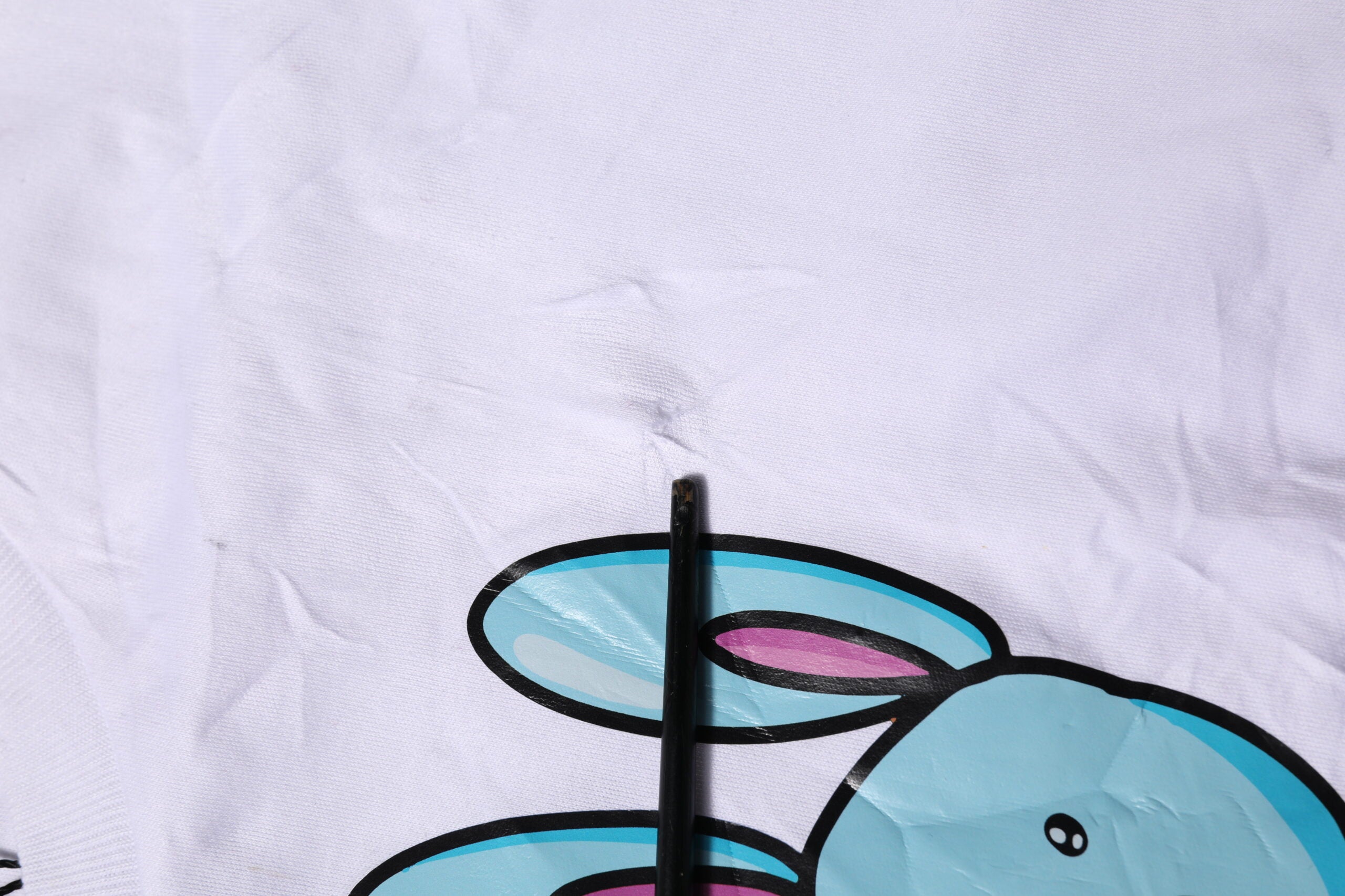 Dolce &amp; Gabbana hvid bomuld grafisk tryk rund hals T-shirt