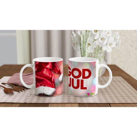 11oz Ceramic Mug Ceramic White - God jul - Hilstor