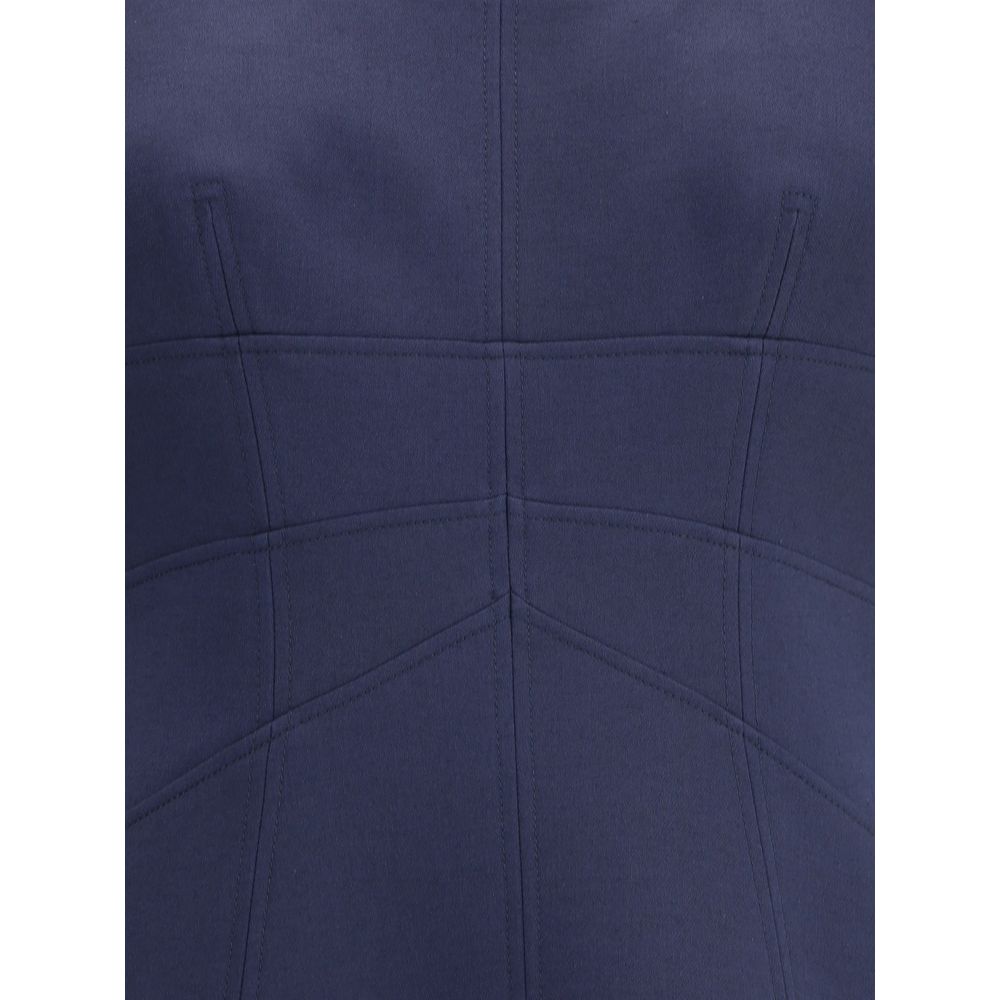 Alexander McQueen Short Dress with short gathered sleeves