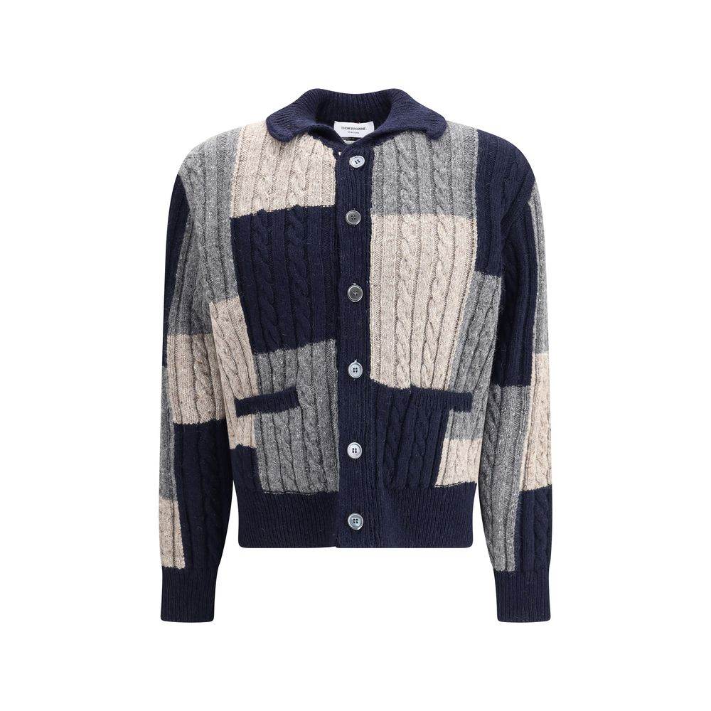 Thom Browne Intarsia Cardigan - Hilstor