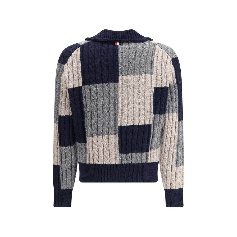 Thom Browne Intarsia Cardigan - Hilstor