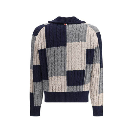 Thom Browne Intarsia Cardigan - Hilstor