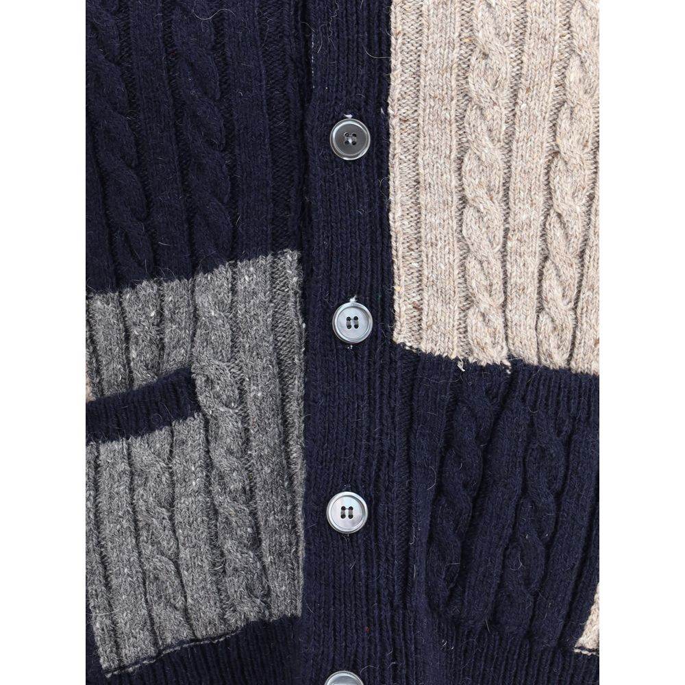 Thom Browne Intarsia Cardigan - Hilstor
