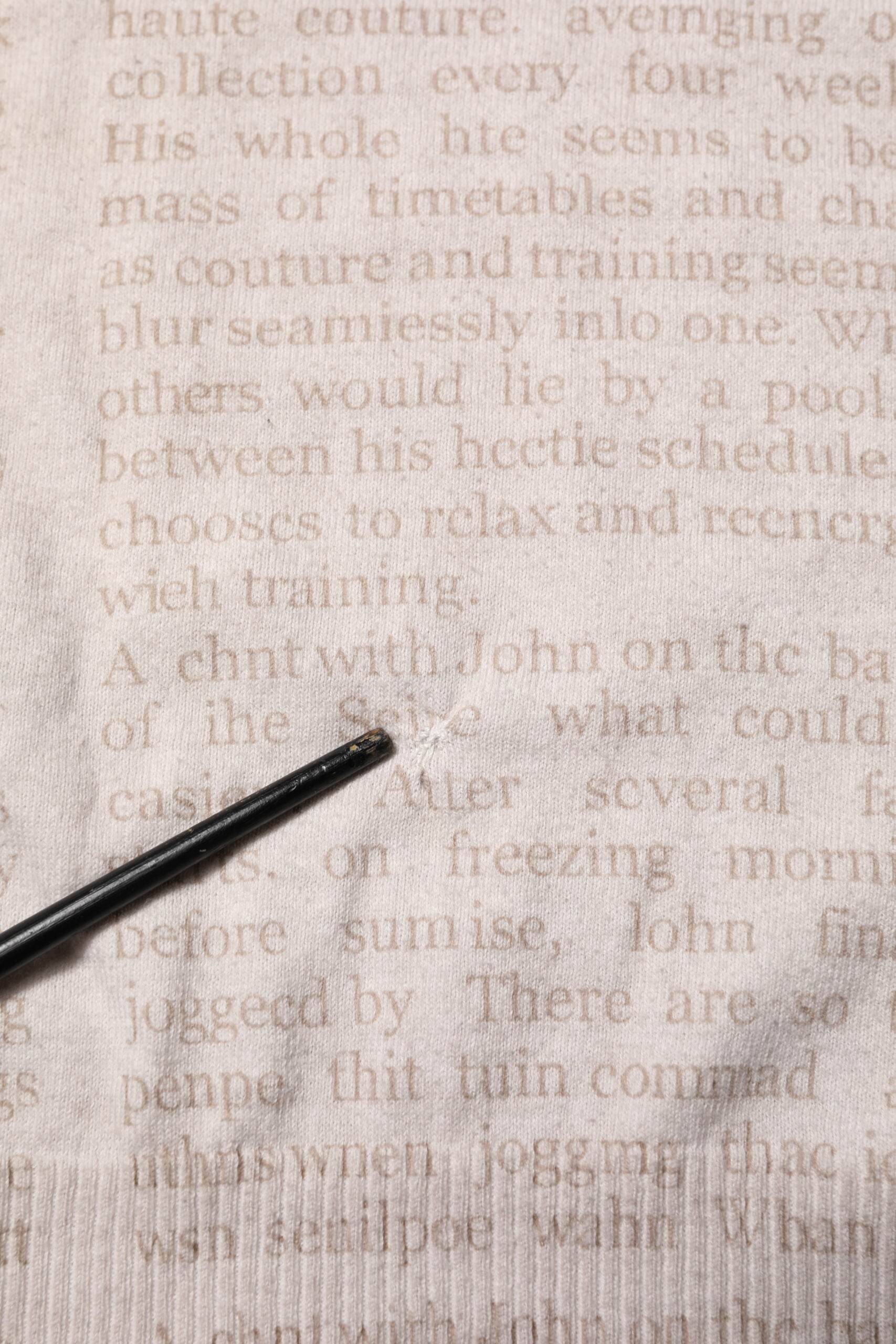 John Galliano Beige Printed Logo Roundneck Long Sleeves Men Sweater - Hilstor