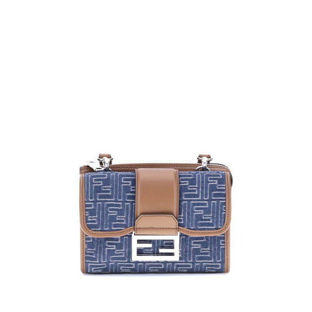 Fendi Baguette denim Shoulder Bag - Hilstor