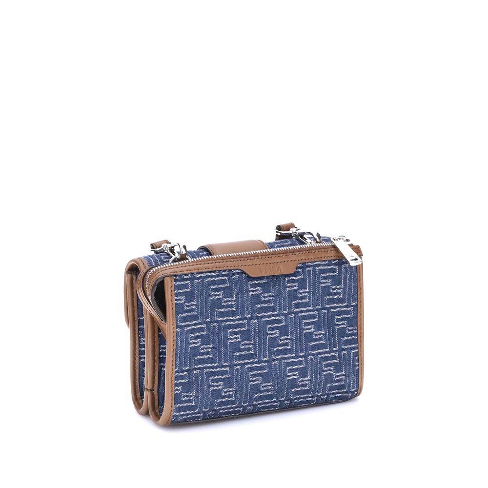 Fendi Baguette denim Shoulder Bag - Hilstor