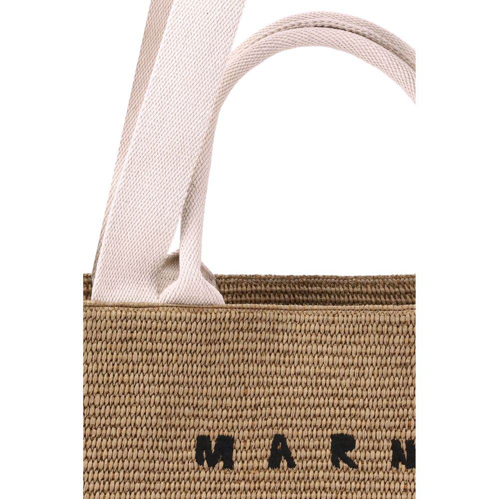 Marni Raffia-effect Tote Bag - Hilstor