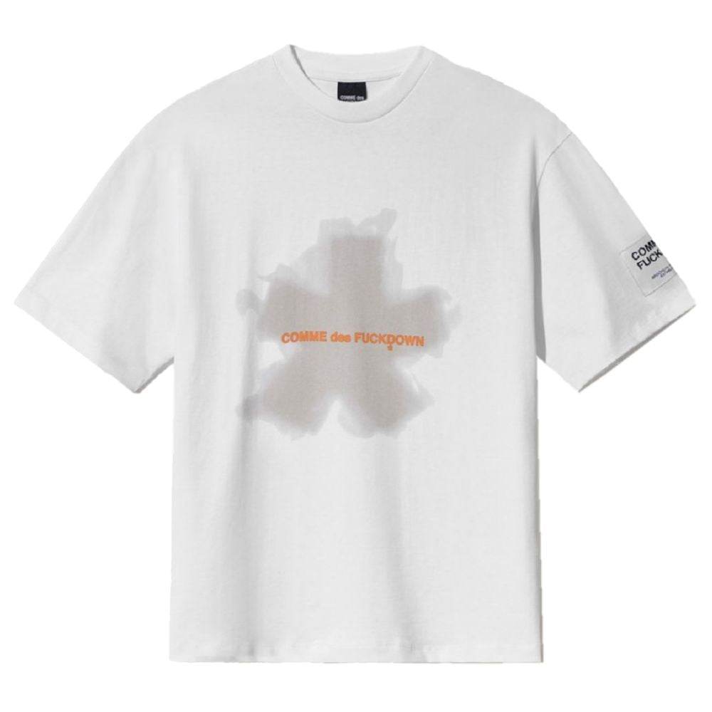 Comme Des Fuckdown White Cotton T-Shirt - Hilstor