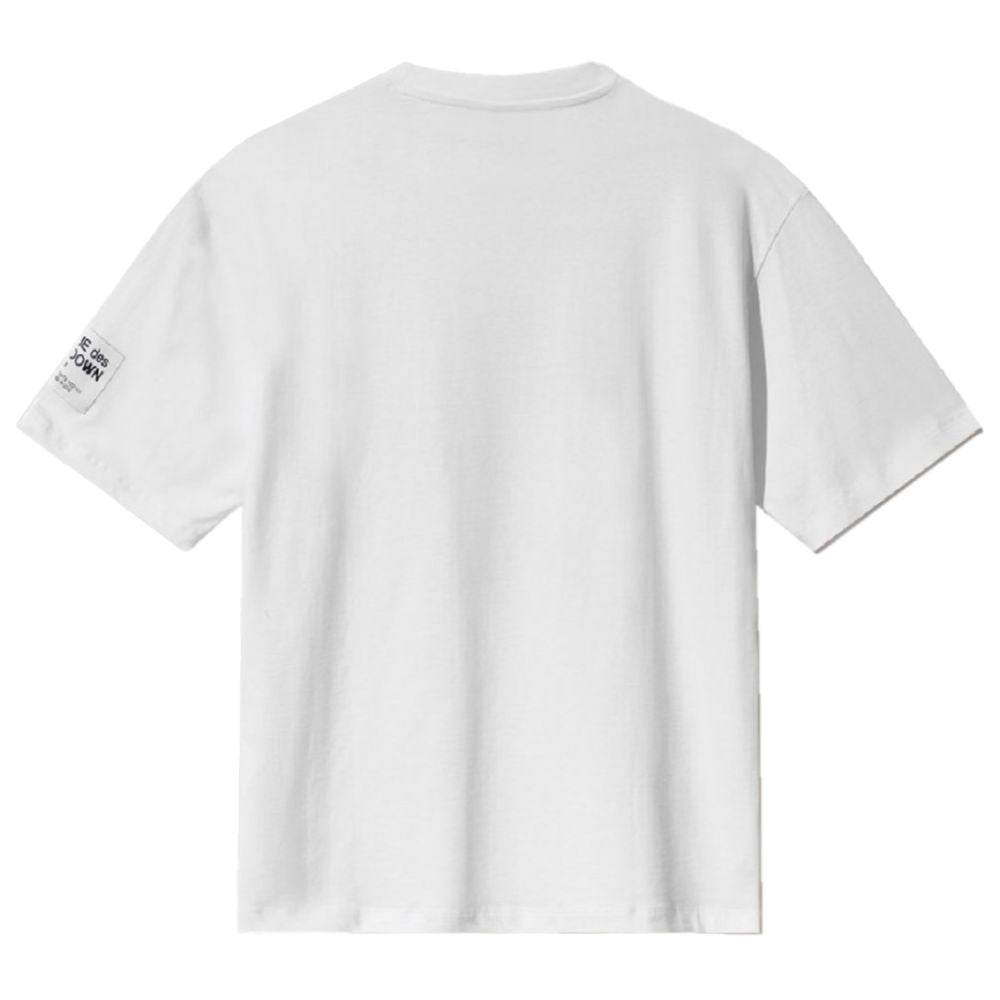 Comme Des Fuckdown White Cotton T-Shirt - Hilstor