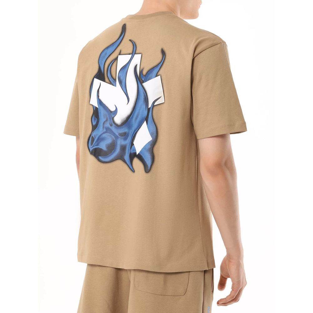 Comme Des Fuckdown Brown Cotton T-Shirt - Hilstor