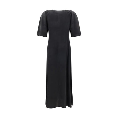 Ganni Satin Long Dress
