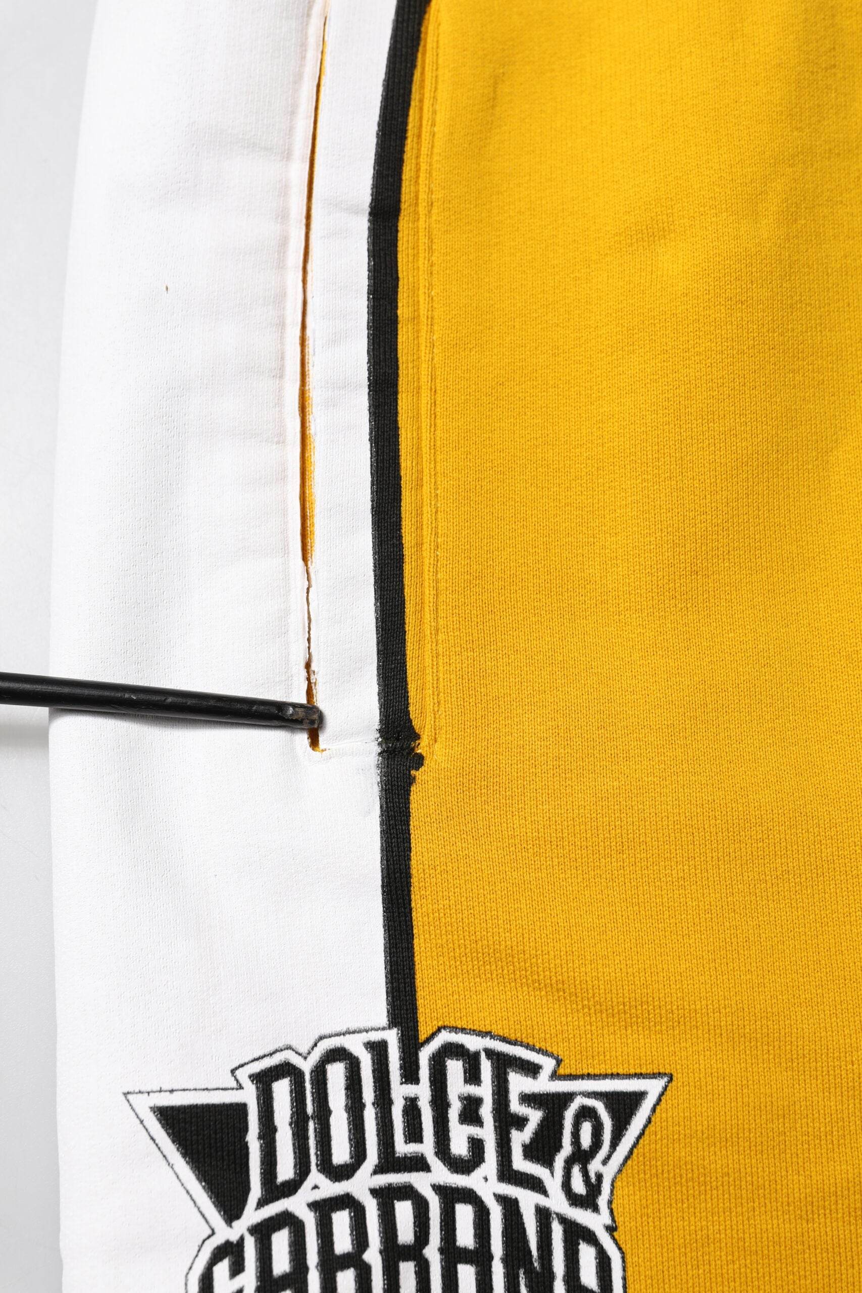 Dolce & Gabbana Yellow 100% Cotton Sweatpants Jogger Pants - Hilstor