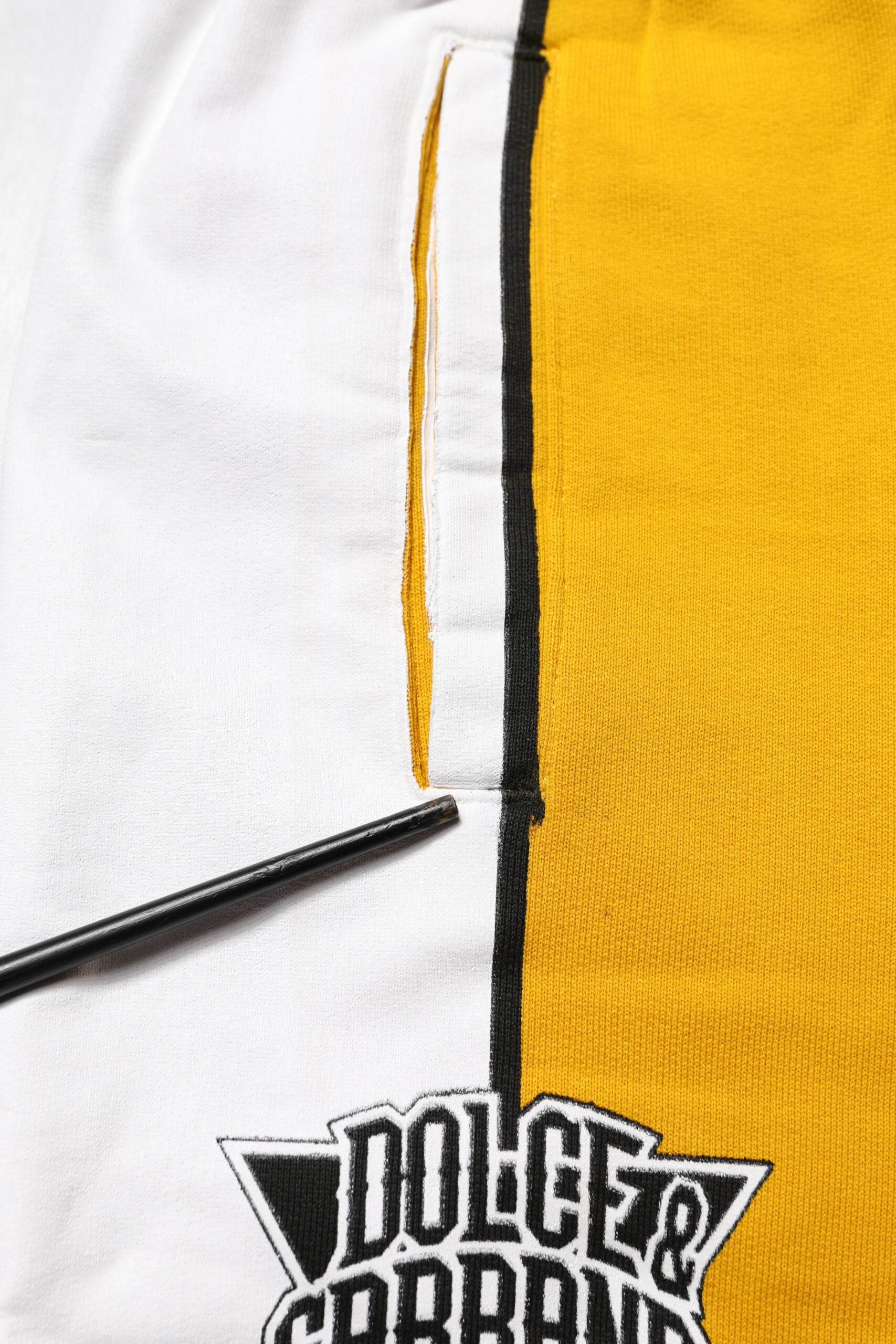 Dolce & Gabbana Yellow Cotton Jogger Skinny Sweatpants Pants - Hilstor