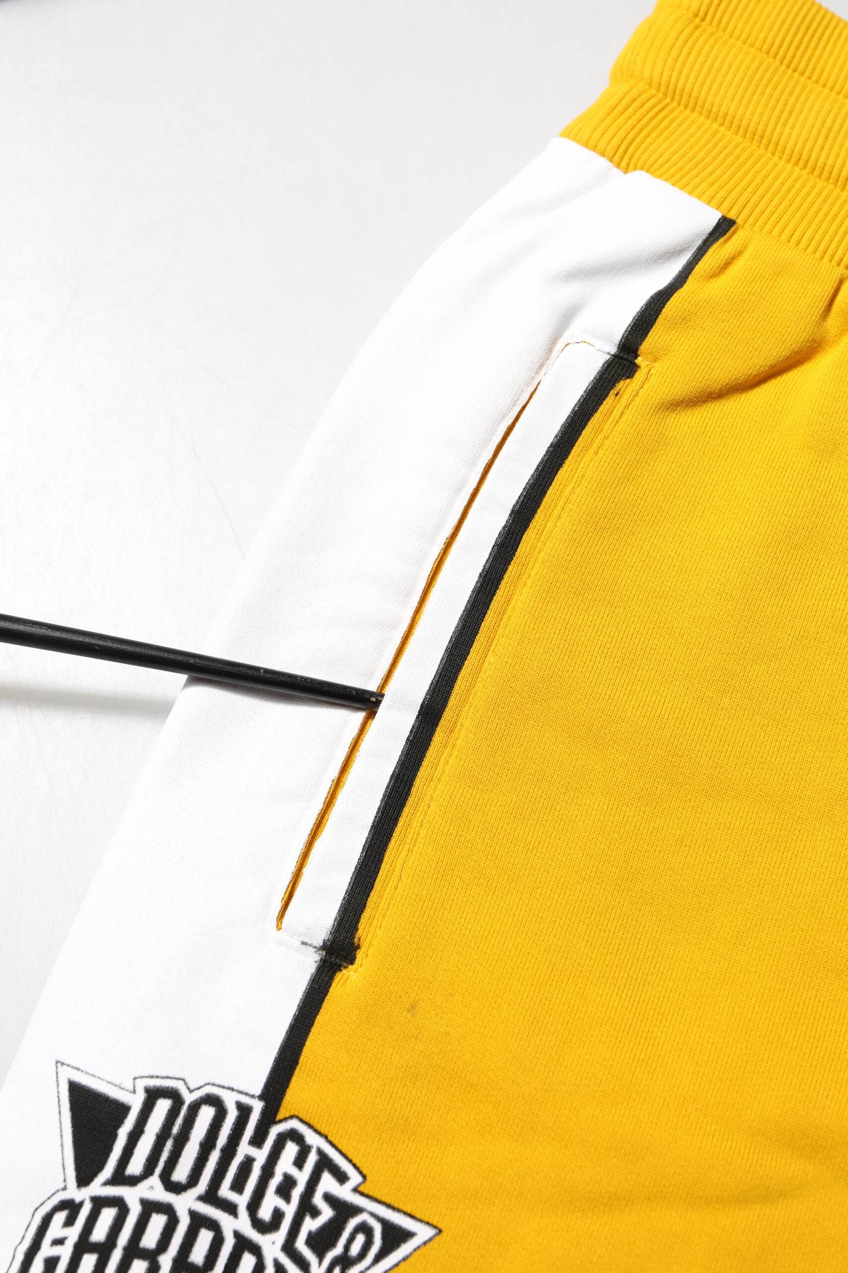 Dolce & Gabbana Yellow Cotton Printed Sweatpants Jogger Pants - Hilstor