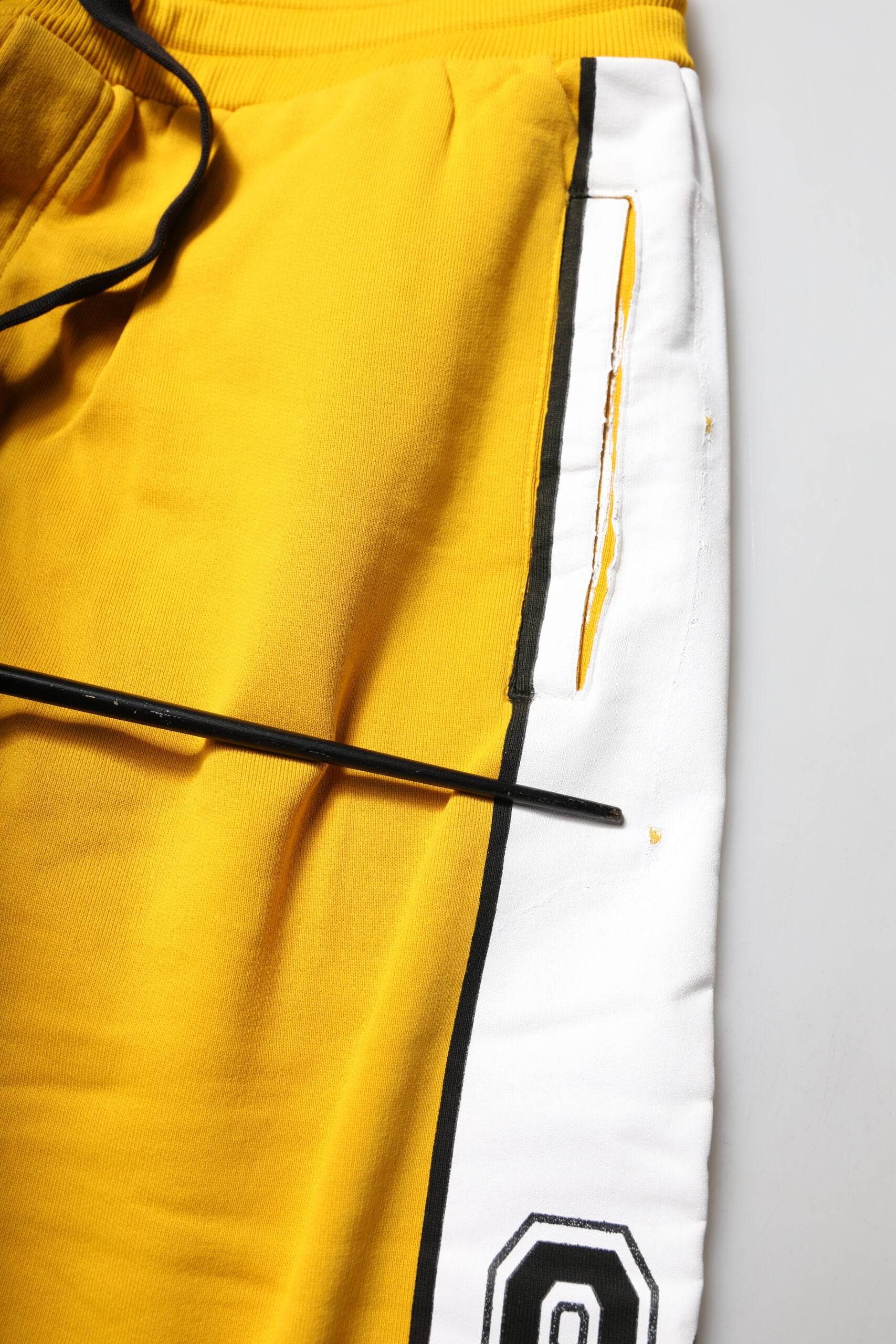 Dolce & Gabbana Yellow Cotton Print Jogger Sweatpants Pants - Hilstor