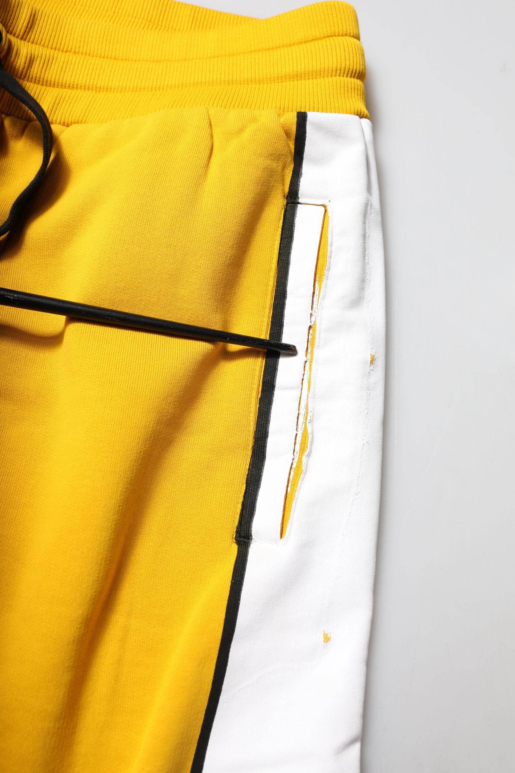 Dolce & Gabbana Yellow Cotton Print Jogger Sweatpants Pants - Hilstor