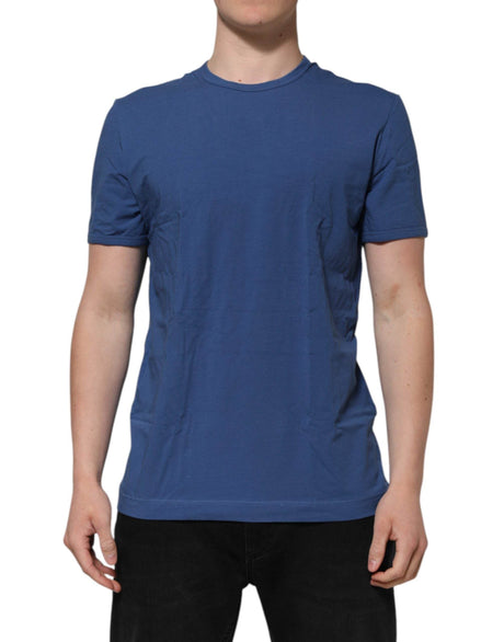 Dolce & Gabbana Blue Cotton Men Round Neck Underwear T-shirt - Hilstor