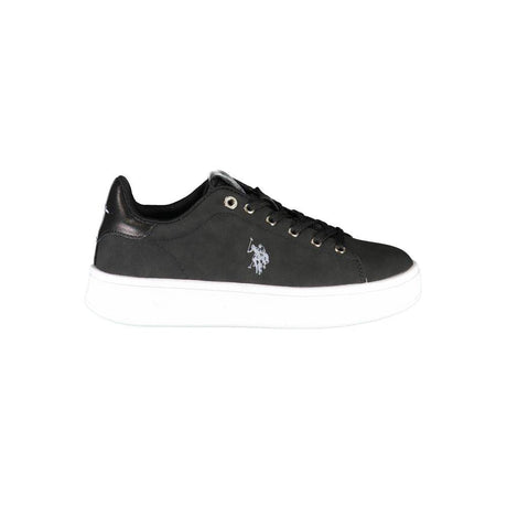 U.S. POLO ASSN. Black Polyester Women Sneaker - Hilstor