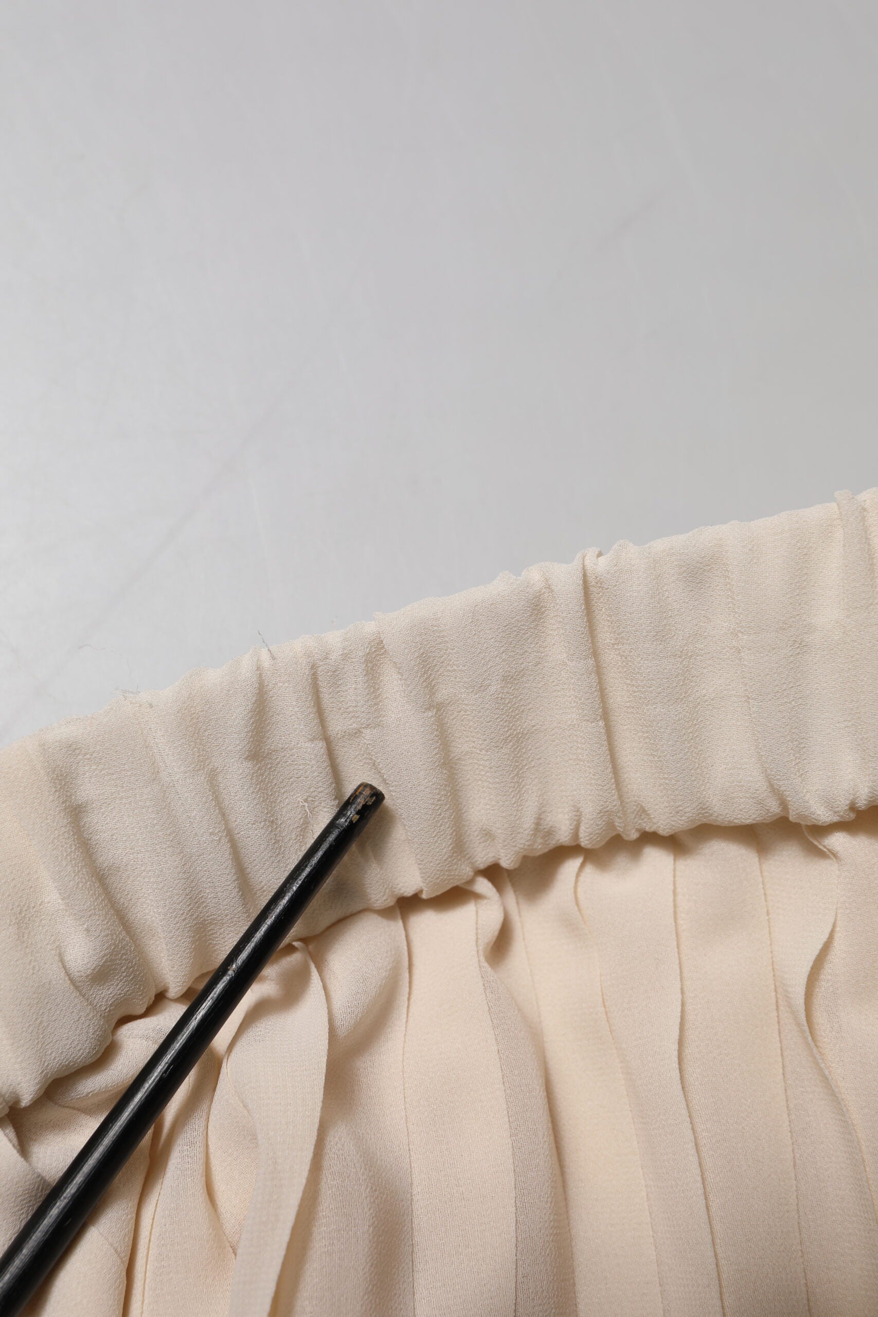 Peserico Beige Polyester Pleated A-line High Waist Midi Skirt