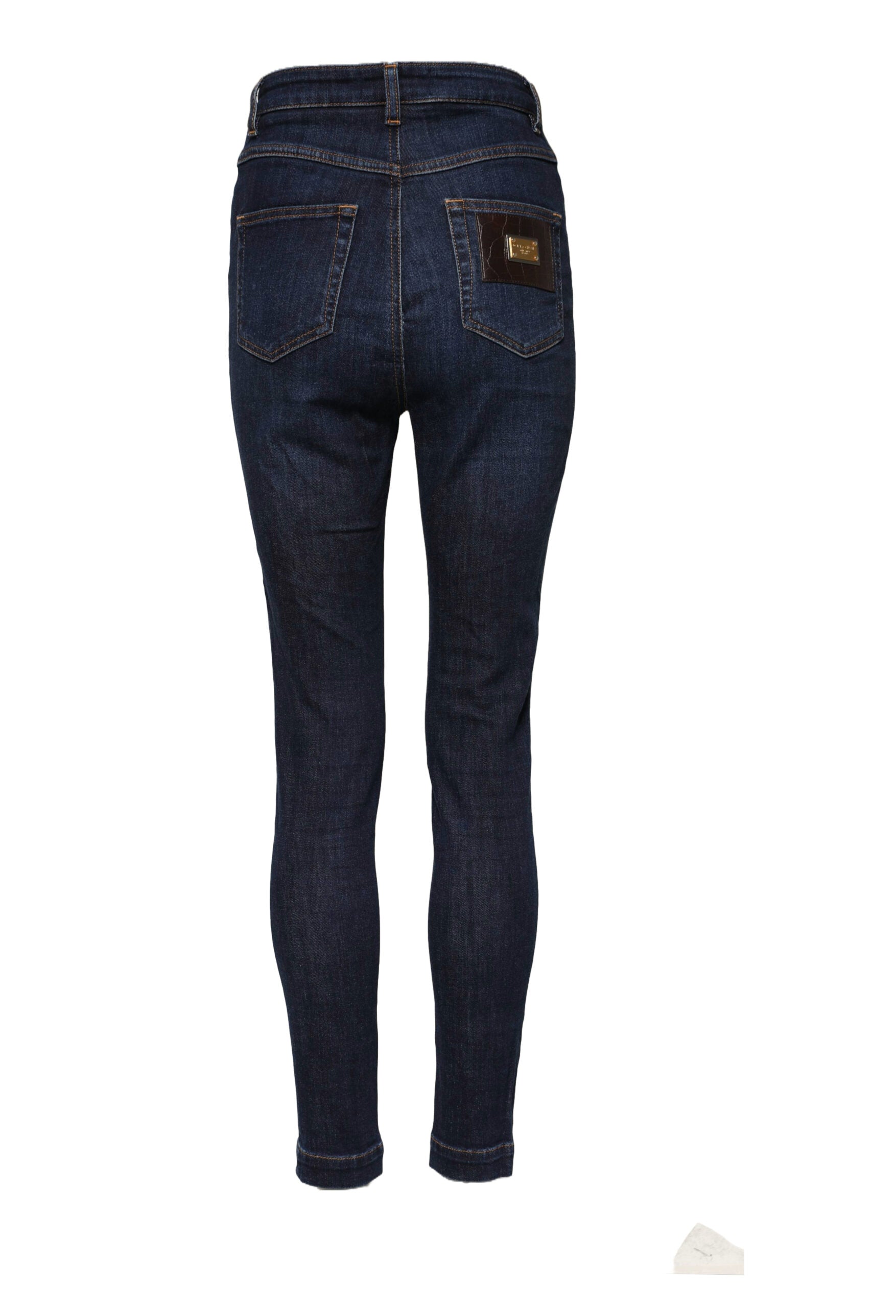 Dolce &amp; Gabbana Blå GRACE Højtaljede Skinny Denim Jeans