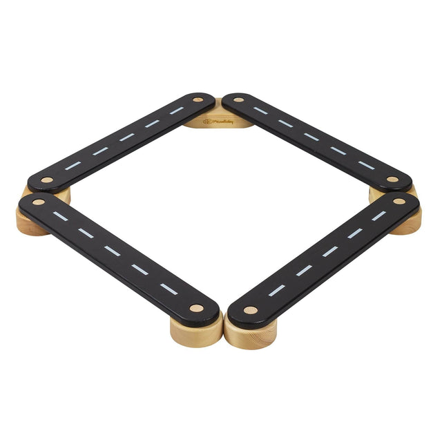 MeowBaby® Wooden Balance Beam – 4 Elements, Educational Sensory Path for Kids, Made in Europe - Hilstor