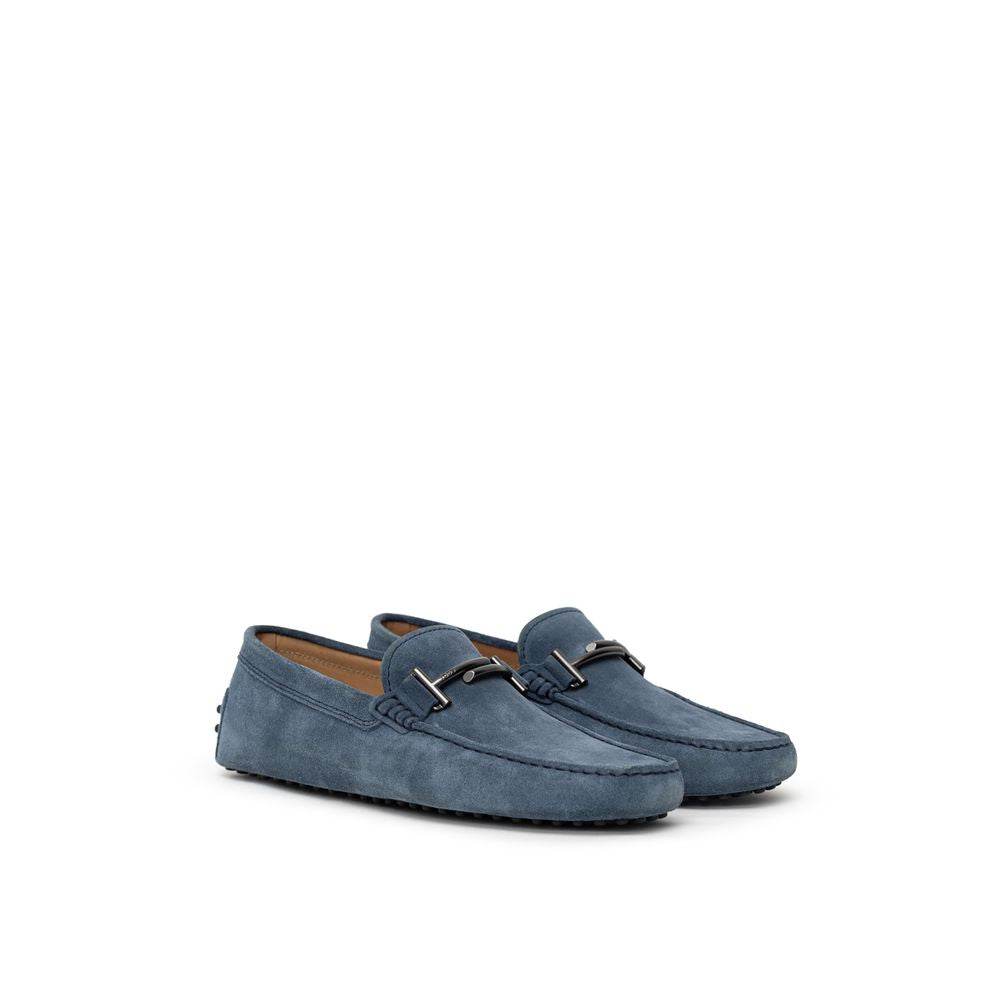 Tod's Blue Suede Leather Moccassin - Hilstor