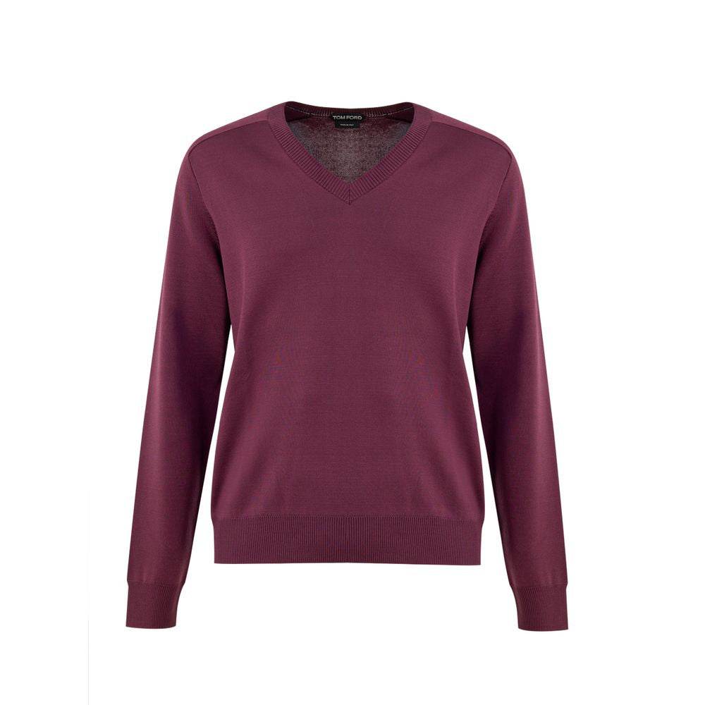 Tom Ford Purple Silk Sweater - Hilstor
