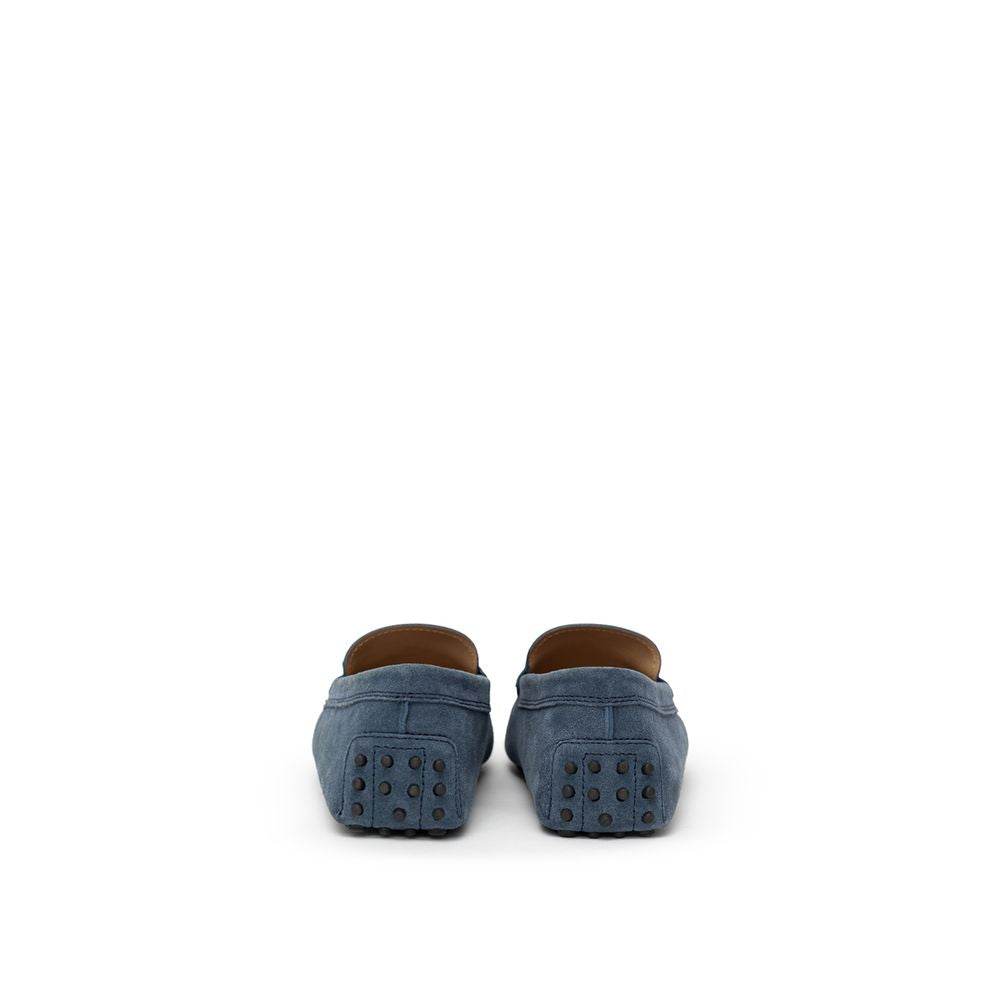 Tod's Blue Suede Leather Moccassin - Hilstor