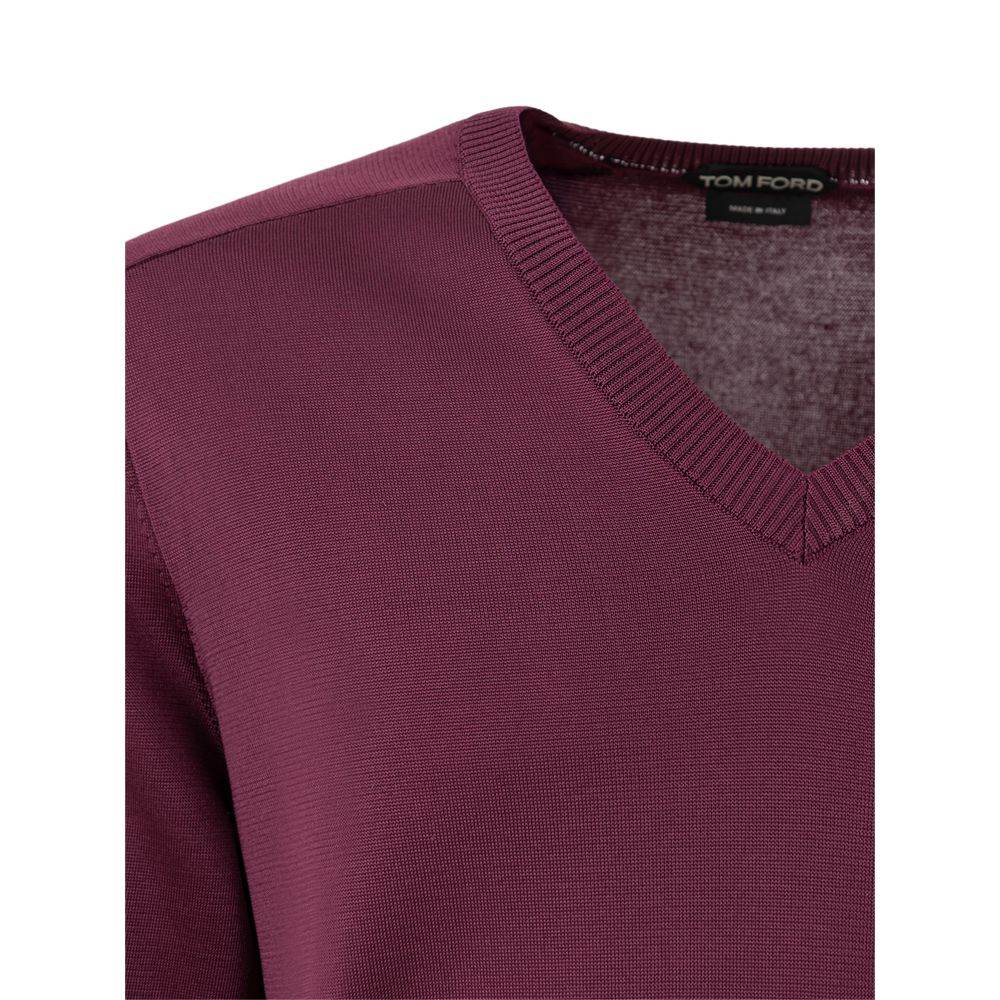 Tom Ford Purple Silk Sweater - Hilstor