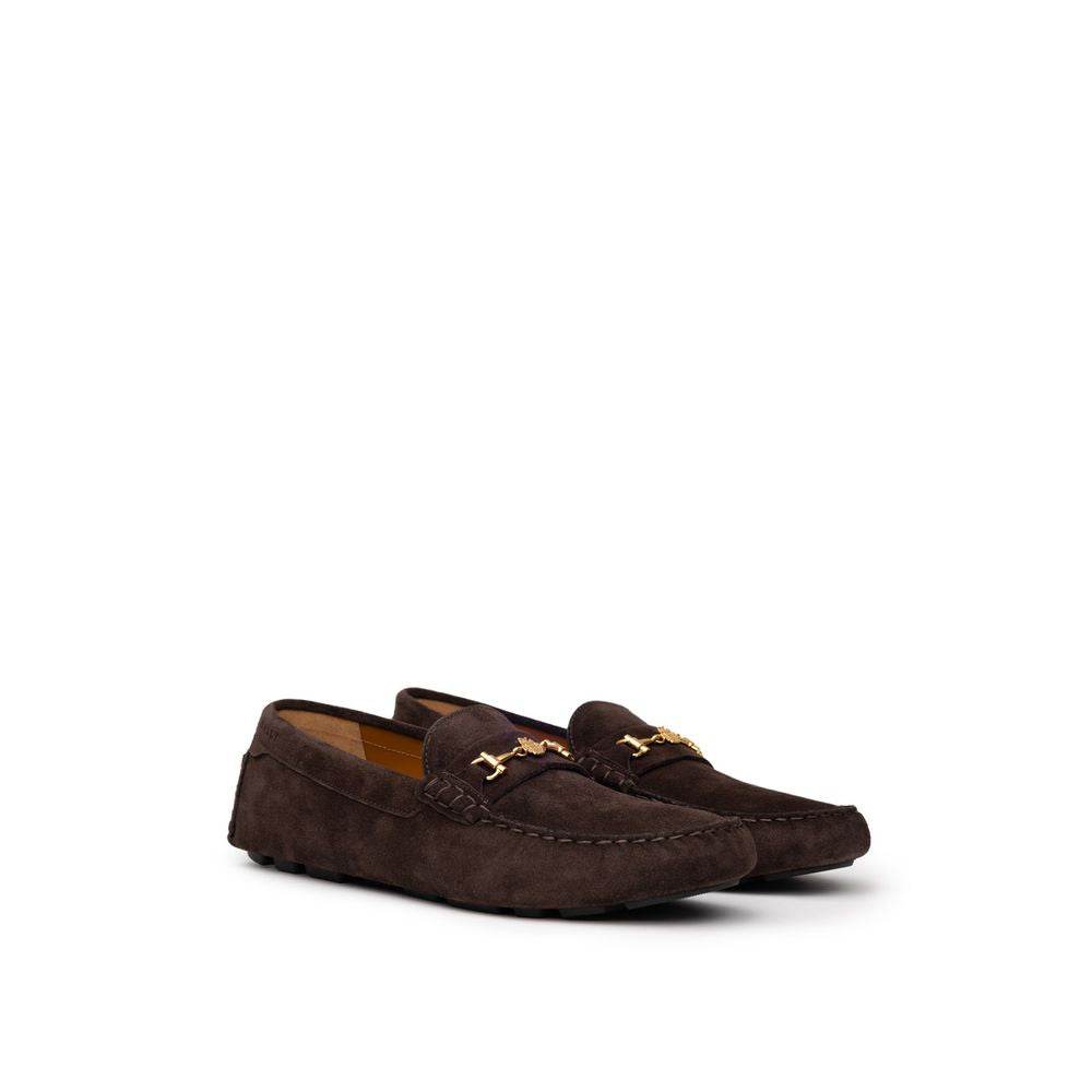 Bally Brown Leather Moccassin - Hilstor