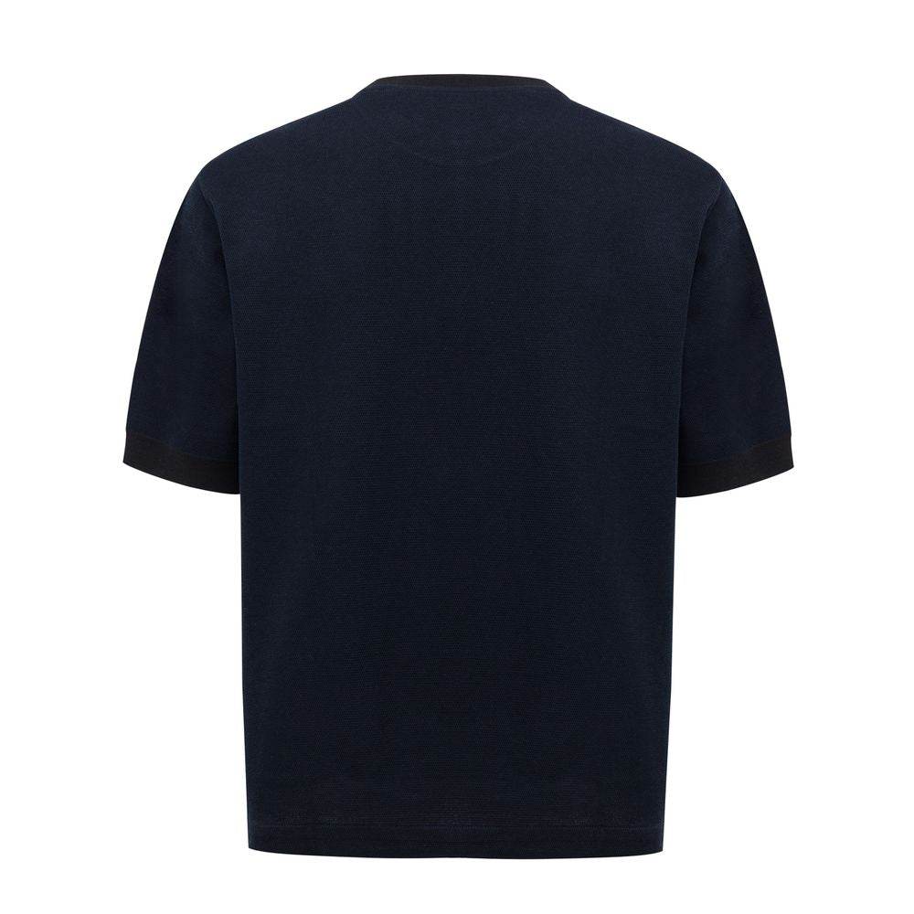 Dunhill Blue Cotton T-Shirt - Hilstor